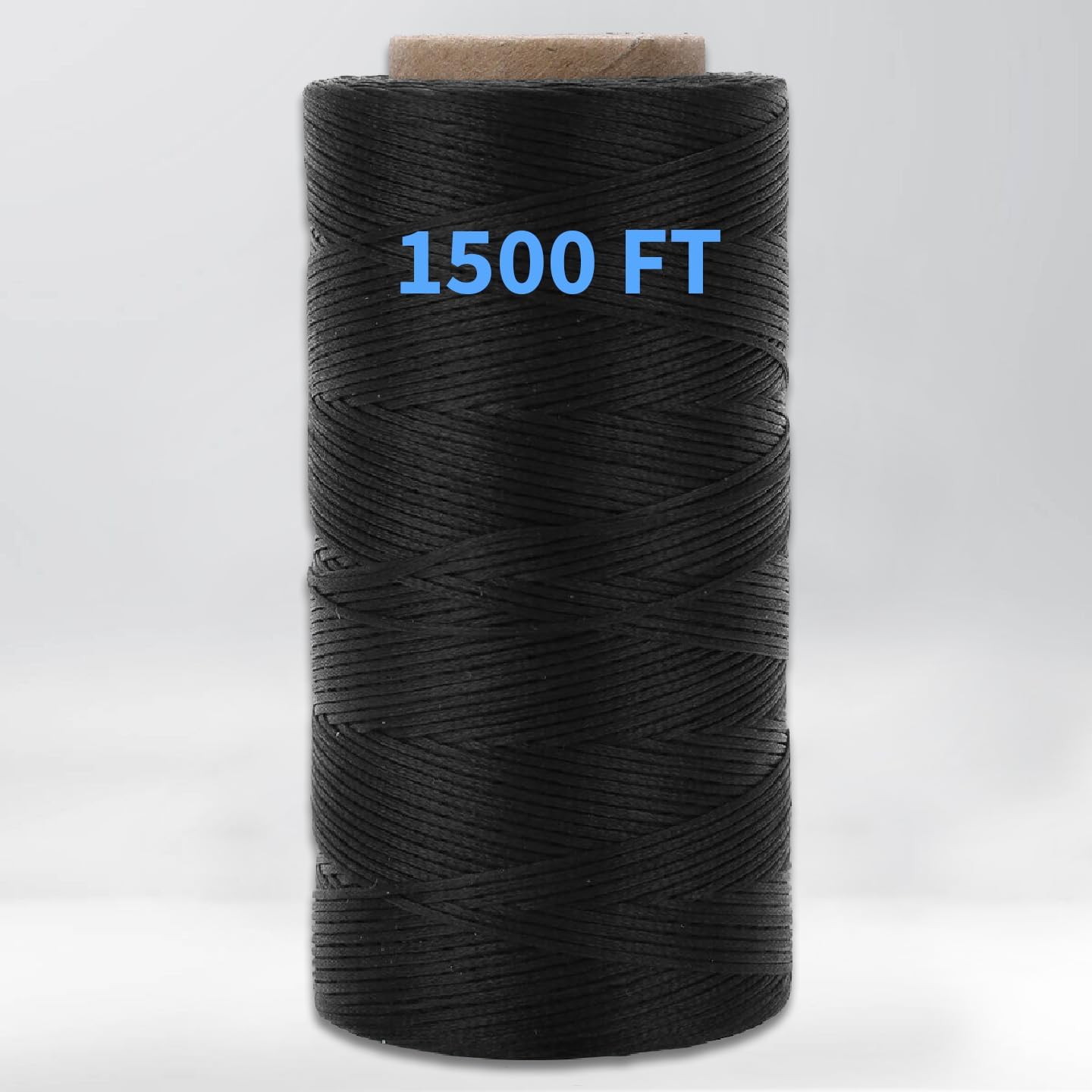 Picture of CERPXFF-9-Ply Black Waxed Twine 1500 Feet/500 Yard Wax Lacing Cord ...