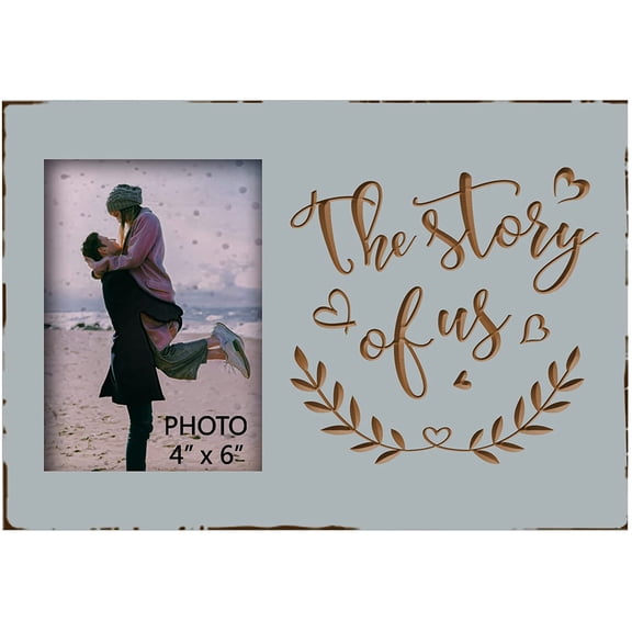 CERPXFF-Bridal Shower Gift for Bride - Wedding Engagement Gifts for Women Bride to Be,New Couples - Engraved Picture Frame 4x6 Inches Photo