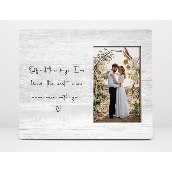 CERPXFF-Couple Picture Frame,Holiday Gifts for Women,Wedding Gifts for Couple,8x10 Engagement Picture Frame (been with you)