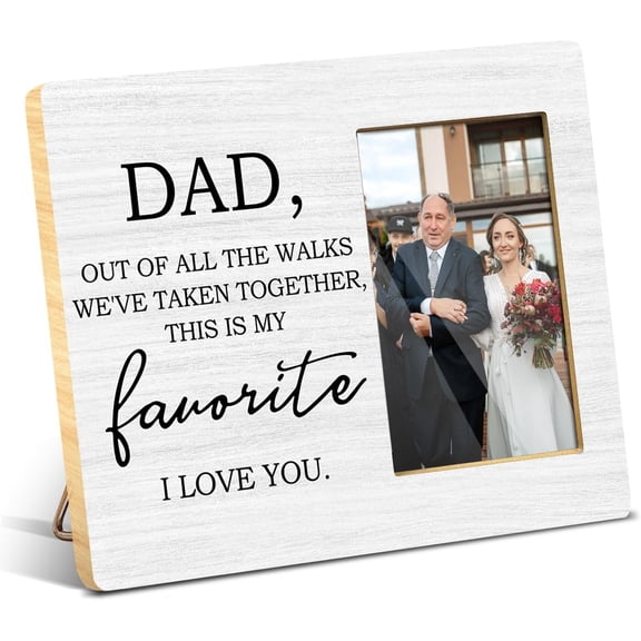 CERPXFF-Father of The Bride Gifts Picture Frame - Wedding, Engagement, Bridal Shower Gift, To My Father on My Wedding Day, for 4x6 in Photo