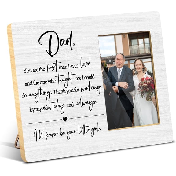 CERPXFF-Father of The Bride Gifts - Wedding Gift Picture Frame, To My Father on My Wedding Day, Engagement, Bridal Shower Photo Frame 4x6