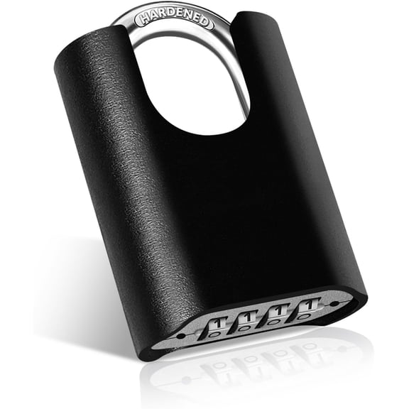 CERPXFF-Heavy Duty Combination Lock, Waterproof and Rustproof Padlock with Code for Storage, Warehouses, Garage, Outdoors,Fence,Gate,Anti-Theft Protection (1 Lock)