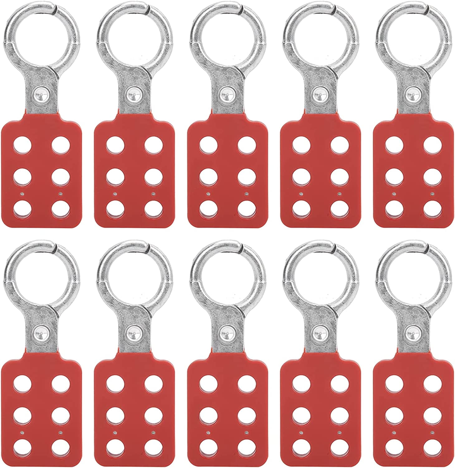 CERPXFF-Lock Out Tag Out Hasp, 10Pcs Aluminium Lockout Tagout Hasp Kit ...