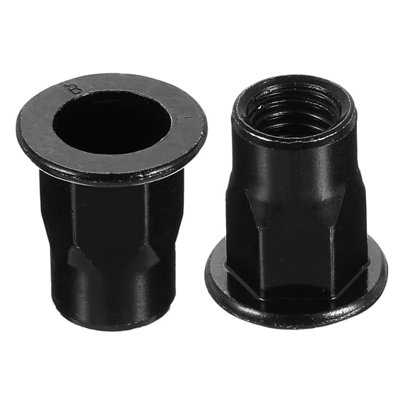 CERPXFF-M8 Rivet Nuts Thread Half Hexagonal Carbon Steel Flat Head ...