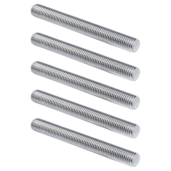 CERPXFF-M8 x 10mm Fully Threaded Rods, 8Pcs 304 Stainless Steel Threaded Stud Bars, Right Hand M8-1.0 Pitch for Furniture, Machinery & DIY Assembly