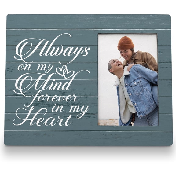 CERPXFF-Memorial Picture Frame 8x10, Memorial Gifts for Loss of Mother Father Loved One, Dog Memorial Picture Frame, Pet Memorial Gifts, Always on My Mind Forever in My Heart Photo Frame, LS