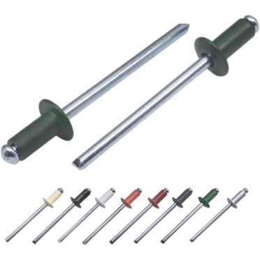 Fastenere 5/32" X 1/2" Aluminum Pop Rivets With Steel Mandrel - Dome Head - Qty 100