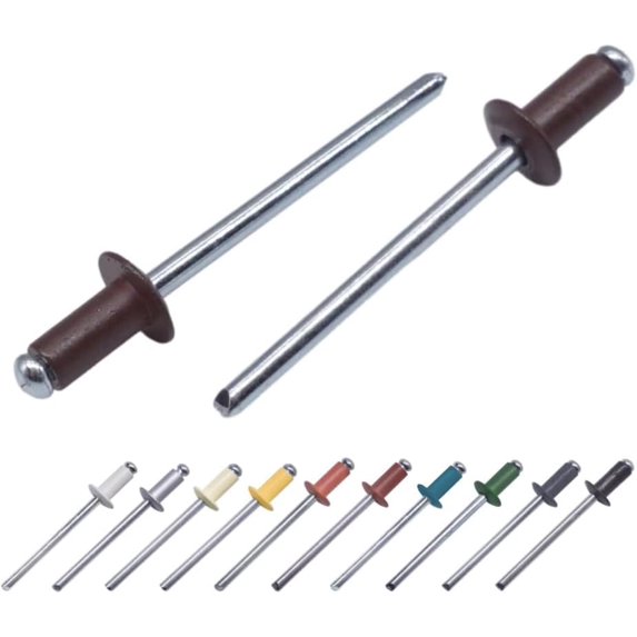Identifying Rivets By Color CERPXFF-(Pack of 500) Painted Blind Rivets 1/8