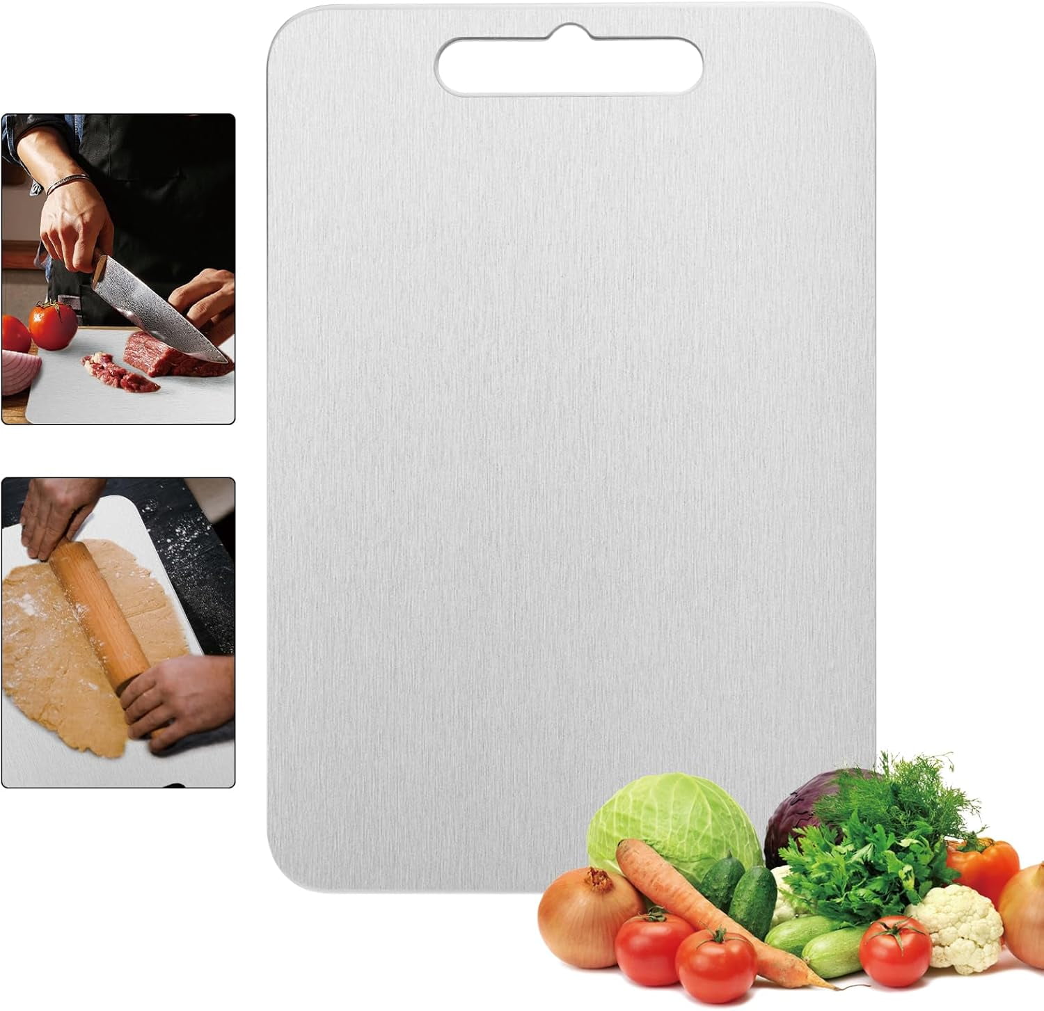 CERPXFF-Stainless Steel Cutting Board Cutting Boards for Kitchen ...