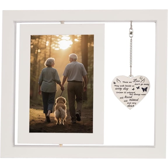 CERPXFF-Sympathy Gifts for Loss of Loved One, Bereavement Memorial Picture Frame for Loss of Mom, Dad, relative, Condolence Funeral In Memory of Loved One Remembrance Photo Frame Gift, Fits Display T