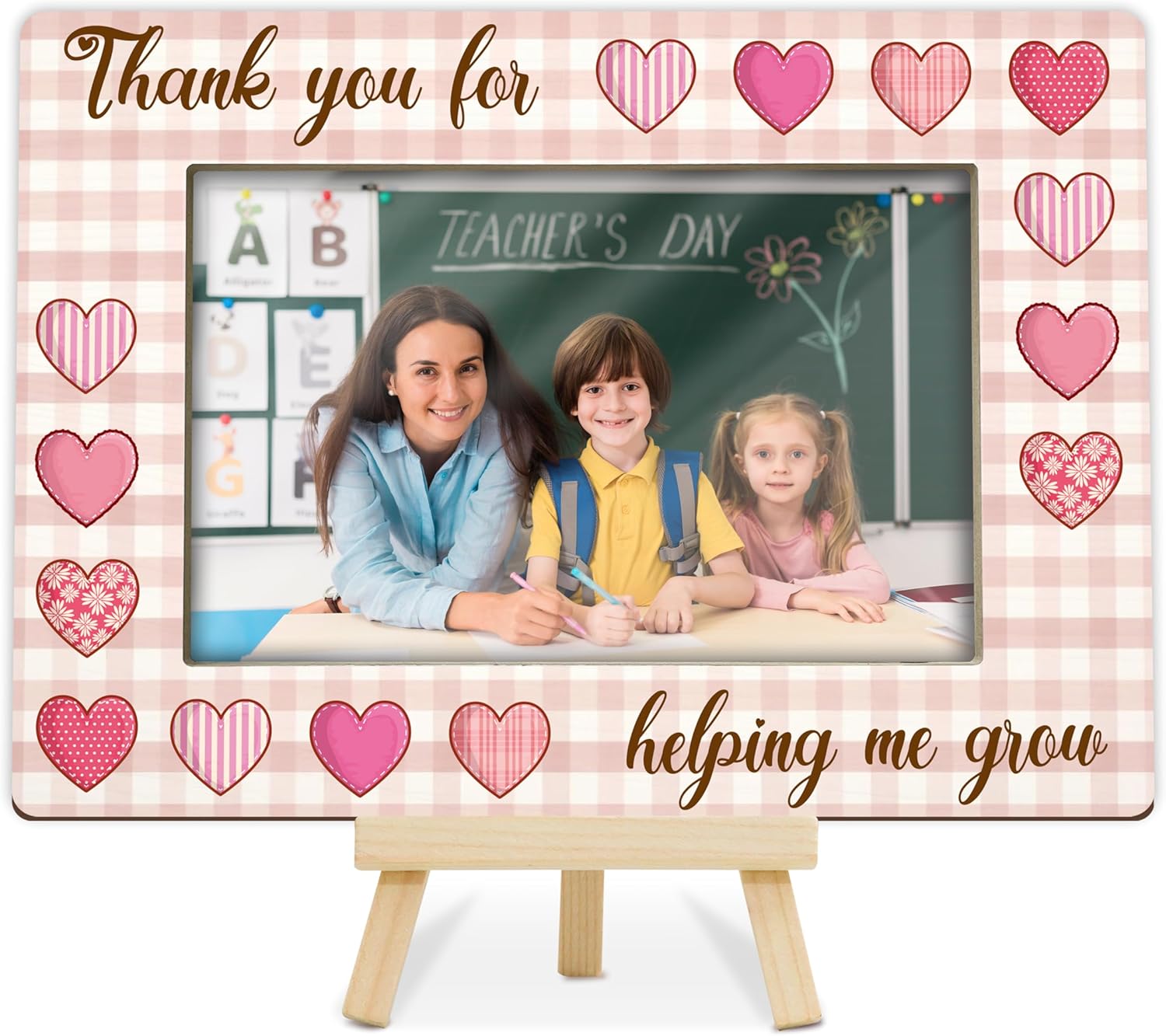 CERPXFF-Thank You for Helping Me Grow, 4x6 Teacher Picture Frame Gift ...