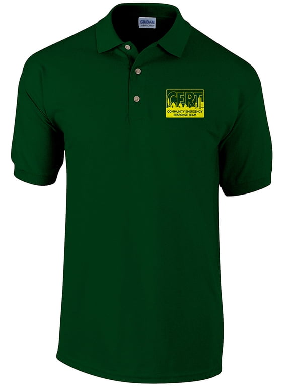 CERT Polo shirt, Community Emergency Response Team shirt, Preparedness, Safety