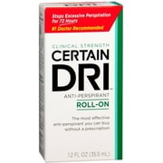 CERTAIN DRI Anti-Perspirant Roll-On 1.20 oz Pack of 3