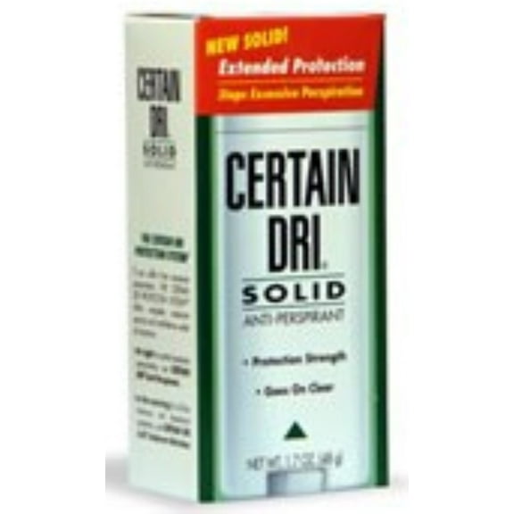CERTAIN DRI Anti-Perspirant Solid 1.7 oz (Pack of 4)