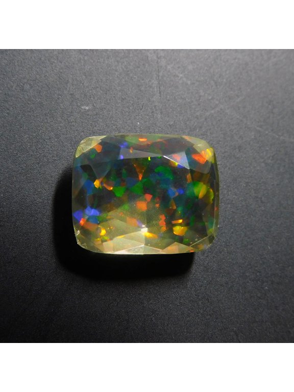 CERTIFIED Cushion Cut Lab-Created For Pendant 9.30 Ct Fire Opal Loose Gemstone