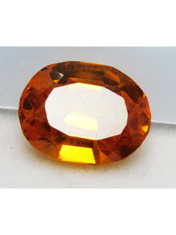 CERTIFIED Natural Fire Orange Sapphire 13Ct Oval Cut Pendant Making Sapphire Gem