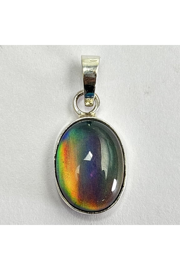 CERTIFIED Natural Opal 21 Ct Oval Gems 925 Starling Silver Pendant Free Delivery