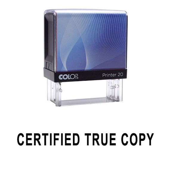 CERTIFIED TRUE COPY Self Inking Rubber Stamp Custom Colop Office Stationary P20 Mini Stamper