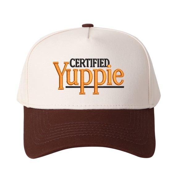 CERTIFIED Yuppie Embroidered Patchwork Trucker Cap | Adjustable Unisex Snapback, Modern Essential
