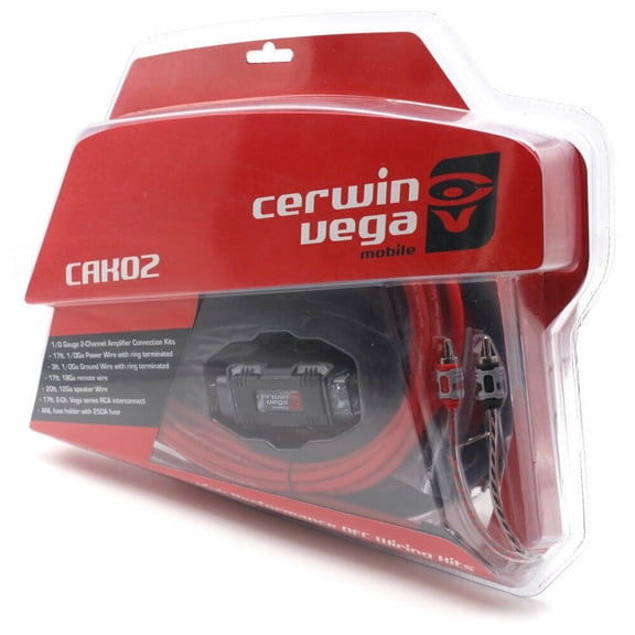 Cerwin Vega 1/0 Gauge 2 Channel OFC Amplifier Kit - CAK02