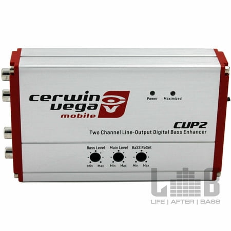CERWIN VEGA CVP2 2-CHANNEL LINE-OUTPUT CONVERTER DIGITAL BASS ENHANCER W/ REMOTE