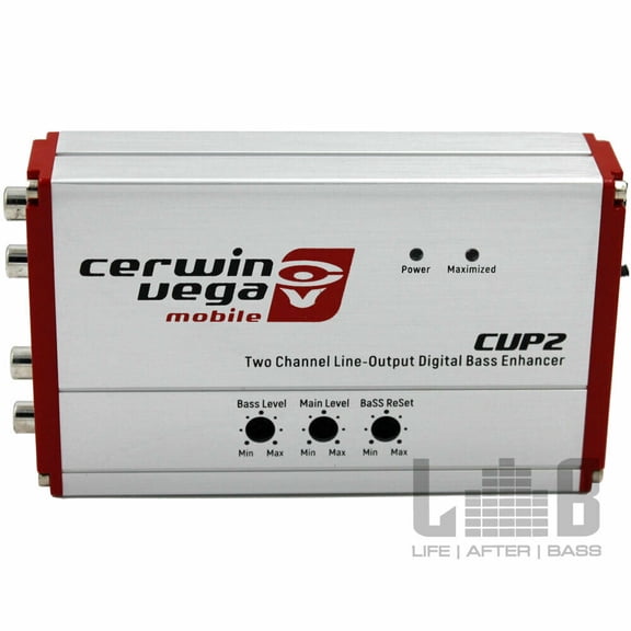CERWIN VEGA CVP2 2-CHANNEL LINE-OUTPUT CONVERTER DIGITAL BASS ENHANCER W/ REMOTE
