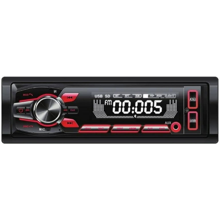 Dual Electronics XD28BT, Car Stereo Head Unit, Double DIN with Bluetooth,  7-Character LCD, New