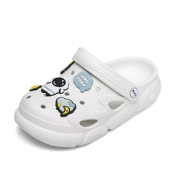 CERYTHRINA Kids Boys Girls Cartoon Clogs Slippers Toddler Slip On Lightweight Beach Pool Sandals