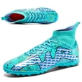 thumbnail image 1 of CERYTHRINA Men's Athletic Soccer Shoes Big Kids Youth Outdoor Training Firm Ground Soccer Cleats Green 46, 1 of 8