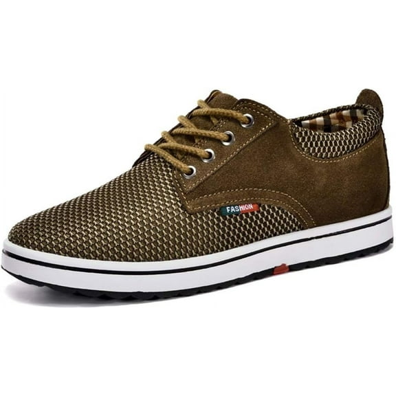 CERYTHRINA Men's Taller Height Increasing Elevator Shoes 2.36'' Lace-up Flannelette cowhide Leather Dress Shoes