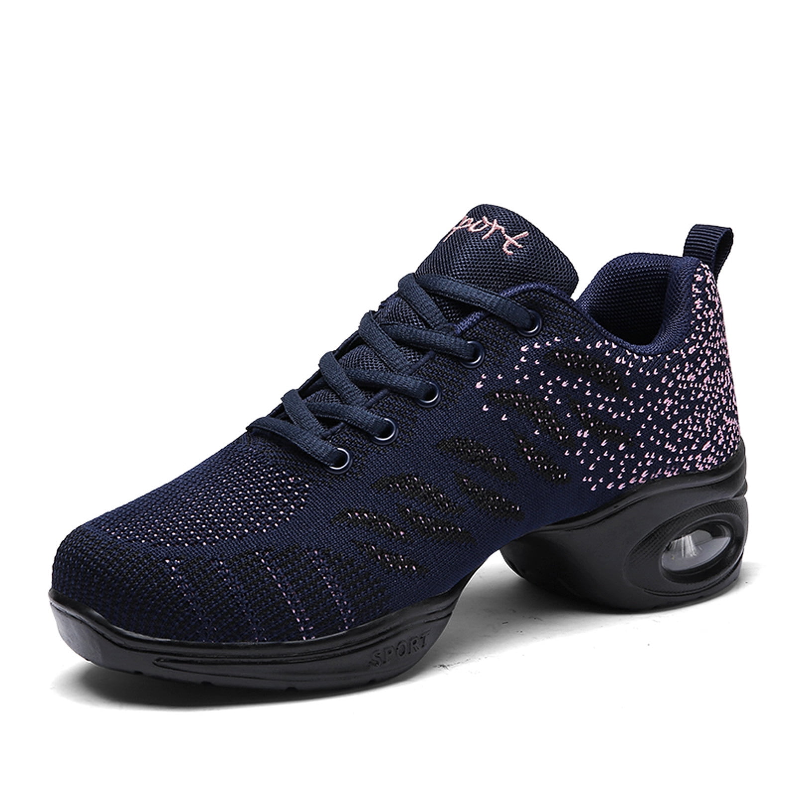 Women's Jazz Dance Sneakers – Lace-Up Split Sole Air Cushion Platform Shoes For Modern Dance 2 thumbnail image