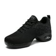 thumbnail image 1 of CERYTHRINA Women’s Jazz Shoes Lace up Zumba Platform Lightweight Split&nbsp;Sole&nbsp;Dance&nbsp;Sneakers Black 42, 1 of 8