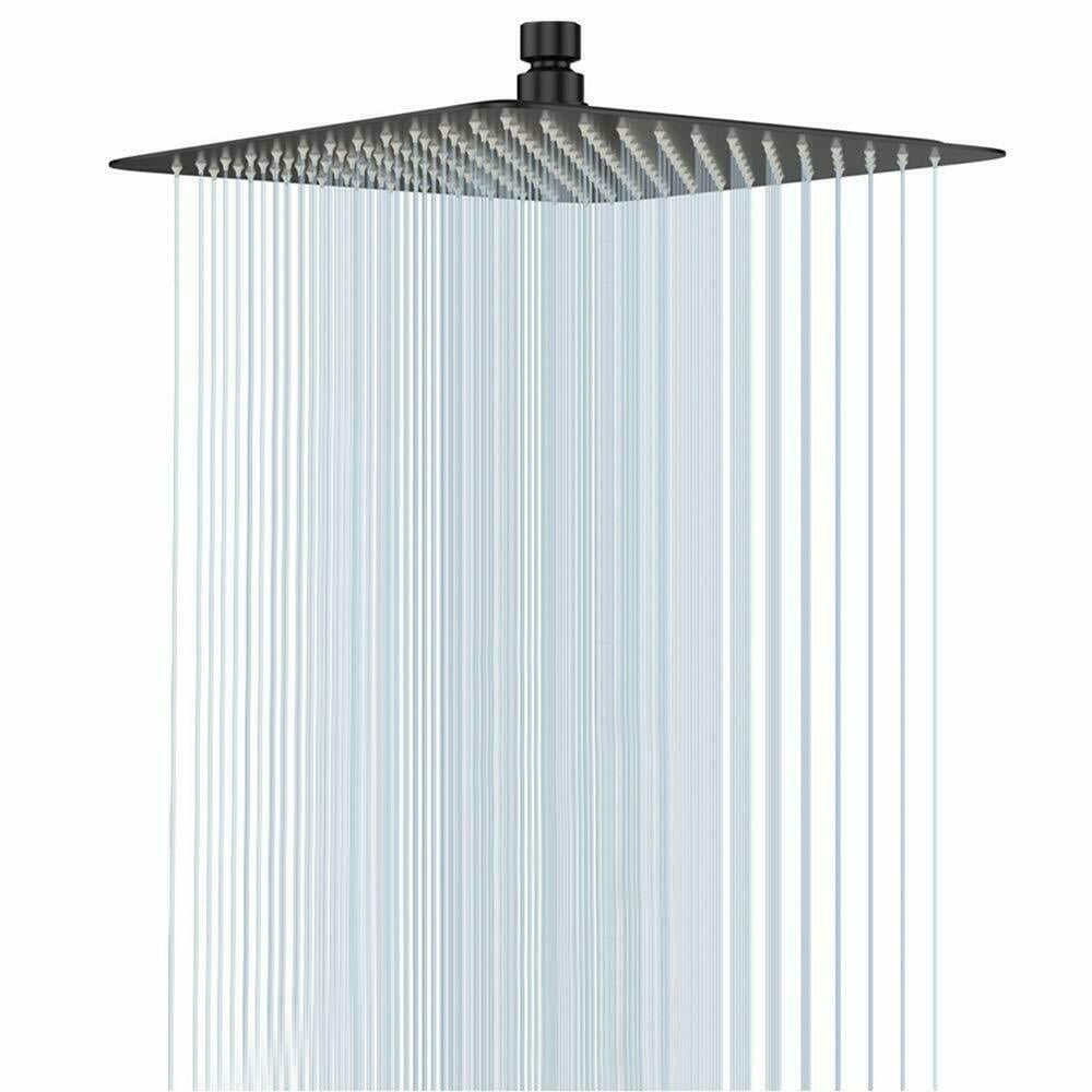 CES 16 Inch Square Rain Shower Head, 304 Stainless Steel, Ultra Thin ...