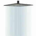 thumbnail image 1 of CES 16 Inch Square Rain Shower Head, 304 Stainless Steel, Ultra Thin High Pressure Bathroom Rainfall Showerhead (Matte Black), 1 of 7
