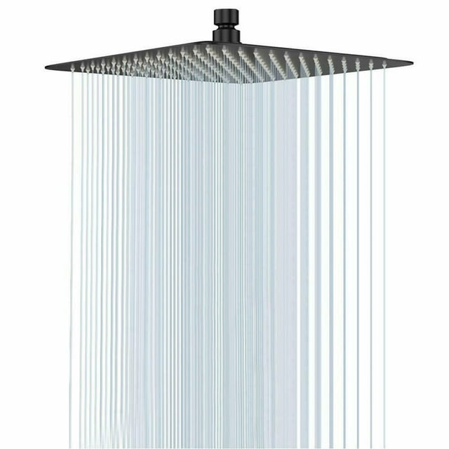 CES 16 Inch Square Rain Shower Head, 304 Stainless Steel, Ultra Thin