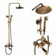 thumbnail image 1 of Cesinkin CES, Faucet Wall Mount Showerhead & Handheld Shower, Gold, 1 of 9