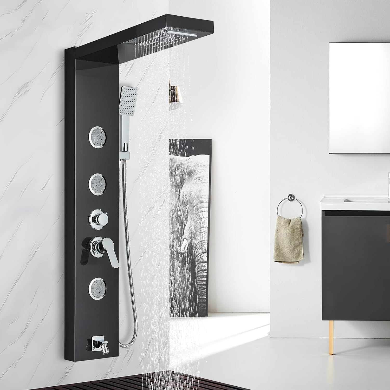 CES Shower Panel Tower System, Multi Function Shower System with Body