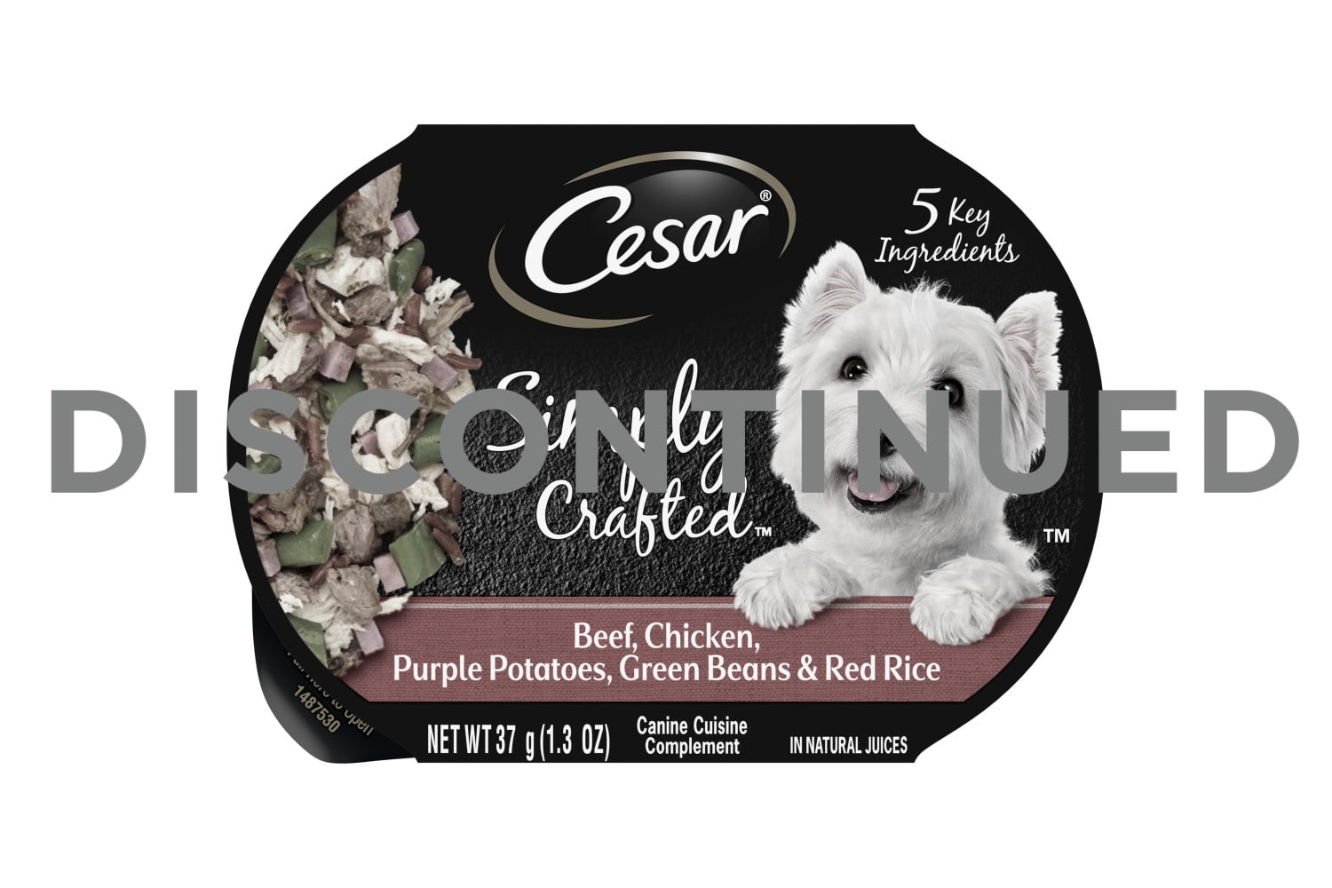 CESAR SIMPLY CRAFTED Adult Soft Wet Dog Food Meal Topper Beef