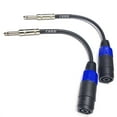 thumbnail image 1 of CESS-010 Speakon Speak-on Female Jack To 1/4 TS Male Speaker Cable - 2 Pack, 1 of 6
