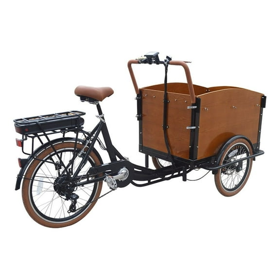 CET-36V Powered Ride-On Classic Electric Dutch Cargo Tricycle