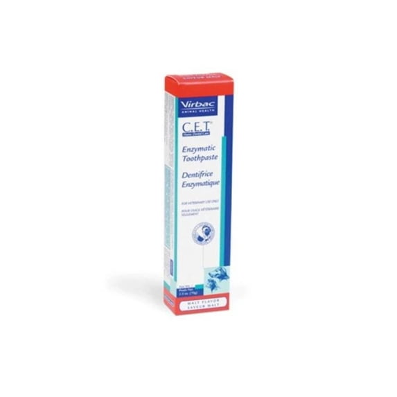 CET Virbac Enzymatic Dog Cat Toothpaste Malt 70G Control Plaque Tartar