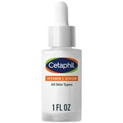 CETAPHIL Vitamin C Serum, Lightweight Face Serum for All Skin Types, Vitamin C, Niacinamide & Sunflower Seed Oil, 1 fl oz