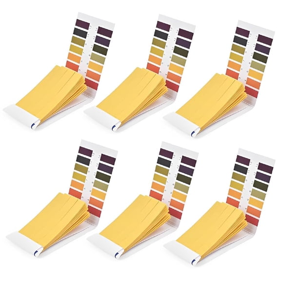 CEYAZYE 480PCS PH Test Strips, Litmus Paper PH Test Strips, Acidity Alkalinity Test, Saliva, Soap, Urine, Food, Liquids, Soil, Lab Monitoring,Measure Full Range 1-14(6 Pack)