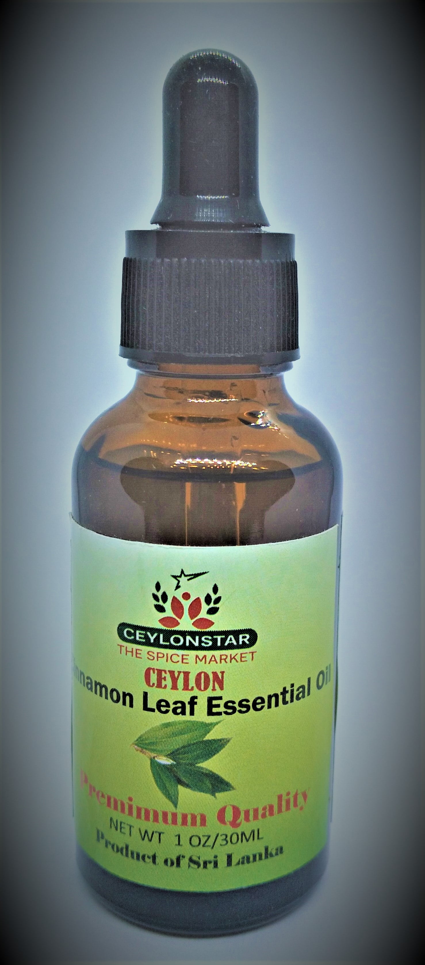 CEYLON Cinnamon leaf Essential oil 1oz/30 ml dropper bottle product of