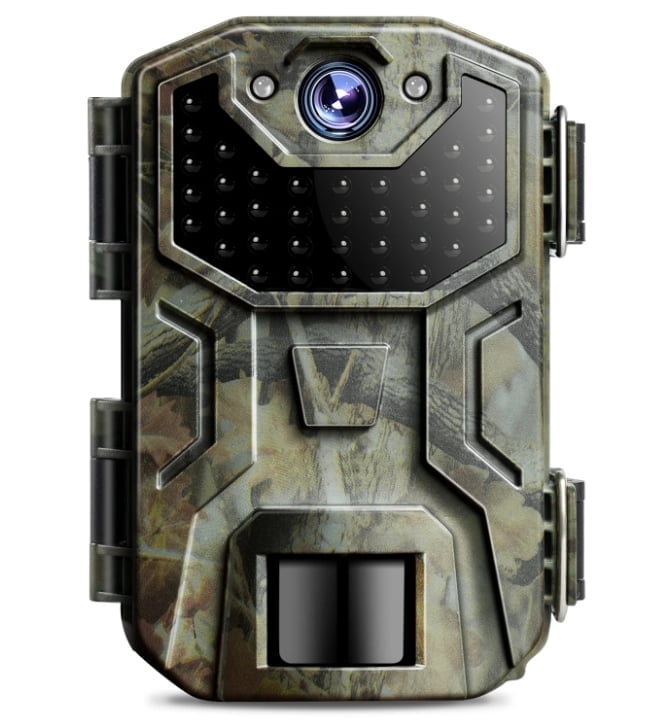 CocoBear Trail Camera 32MP 1080P Night Vision Game Camera, 0.2s Trigger, IP66 Waterproof, No-Glow Infrared, Motion Activated, Supports Up to 128GB SD Card, Hunting & Wildlife Monitoring