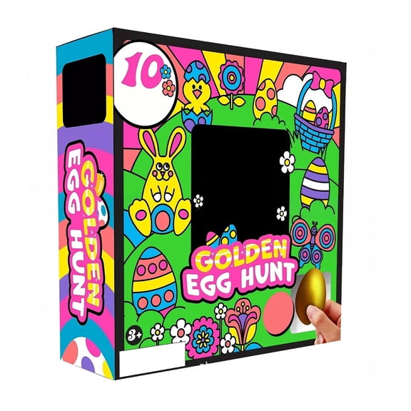 CEklwe 2026 Easter Golden Egg Hunt Mystery 10-Pack, Stress Relief Sensory Fidget Eggs, Easter Basket Stuffers & Party Favors