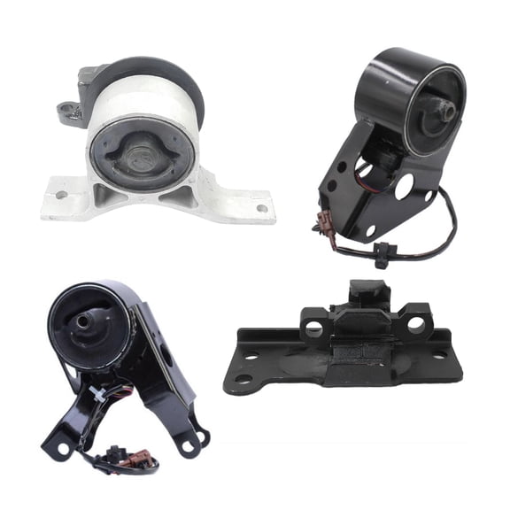 CF Advance For 03-07 Nissan Murano 3.5L 4WD Front Right and Front and Rear Engine Motor and Transmission Mount w/ Wires 4321 7348 7353EL 7354EL New Set of 4PCS 2003 2004 2005 2006 2007
