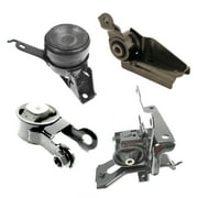 CF Advance For 06-12 15-17 Toyota Yaris 1.5L L4 Engine Motor and Automatic Transmission Mount 4254 4237 62044 62087 Set of 4PCS 2006 2007 2008 2009 2010 2011 2012 2015 2016 2017