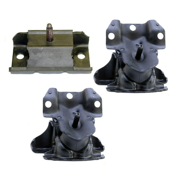 CF Advance For 08-13 GMC Sierra 1500 Chevrolet Silverado 1500 RWD 4.3L Engine Motor and Transmission Mount A5581x2 A2811 Set of 3PCS 2008 2009 2010 2011 2012 2013