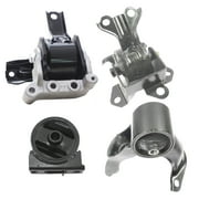 CF Advance For 09-17 Mitsubishi Lancer 2.4L Engine Motor and Manual Transmission Mount Set of 4PCS New A5416 A4644 A5423 A5419 2009 2010 2011 2012 2013 2014 2015 2016 2017